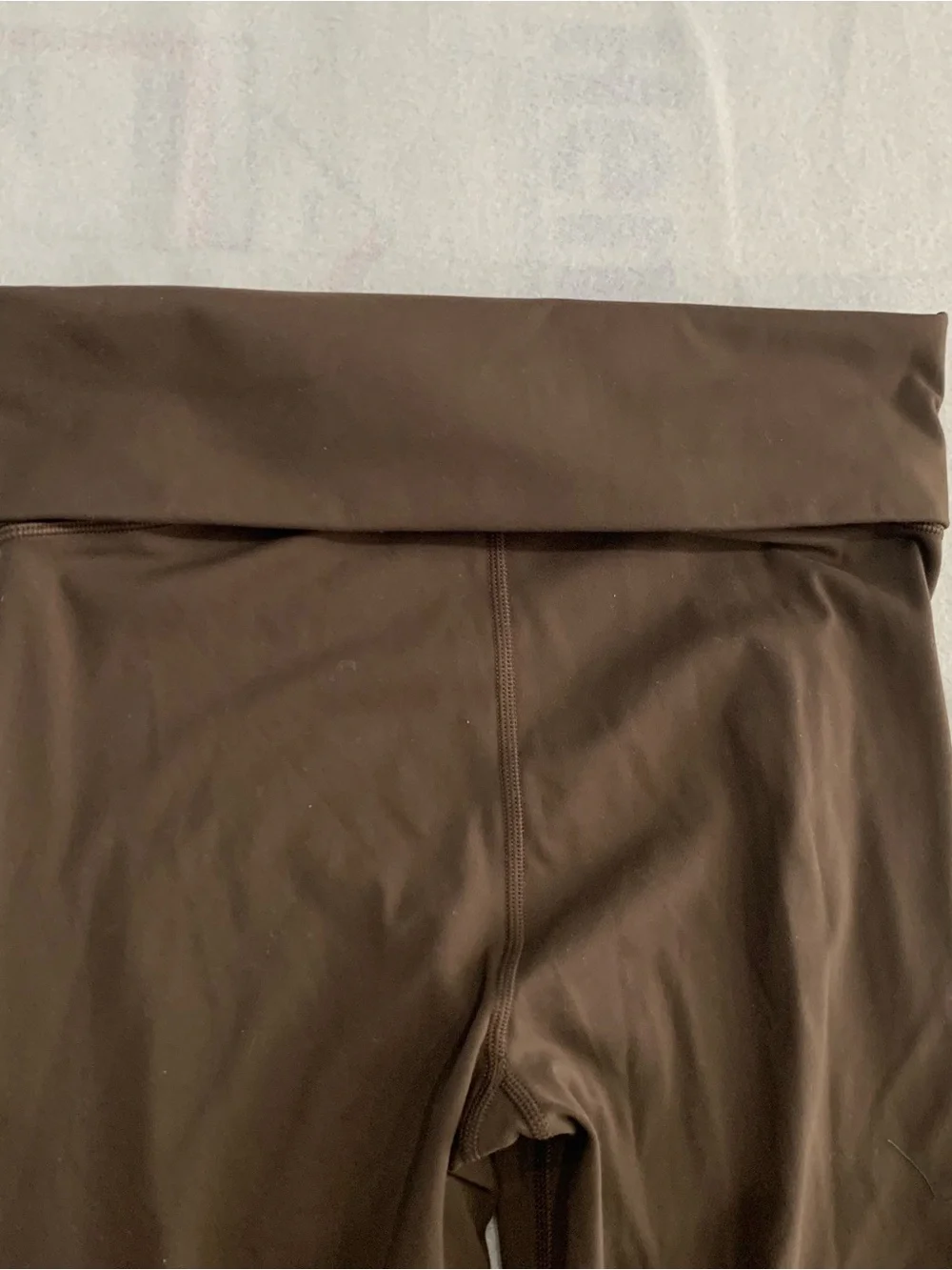 ALO Yoga Softsculpt Foldover Pants Sz XXS/S Expresso Wide-Leg High Waist